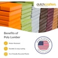 thumbnail image 3 of DutchCrafters Slat Fan Back Poly Adirondack Glider Outdoor Patio Chair, 3 of 6
