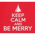 thumbnail image 4 of Old Glory Mens Christmas Keep Calm And Be Merry Long Sleeve T Shirt, 4 of 5