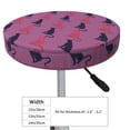 thumbnail image 4 of Daiia Leopard Print Stool Covers Round,Round Bar Stool Covers Waterproof Bar Chair Covers Washable Stool Cushion Slipcover for 12-14 Inch Chair-, 4 of 7