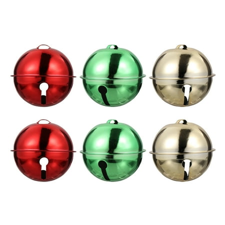 

NICEXMAS 6Pcs Christmas Jingle Bells Xmas Tree Hanging Ornaments Pet Collar Pendant