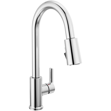 Open Box Peerless P7912lf-1.0 Flute 1.0 GPM Deck Mounted Pull Down Kitchen Faucet - Chrome