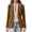 Brown, variant on Zynoxe Women's Faux Suede Blazer Jackets Vintage Notch Lapel Two Button Suit Jacket with Pockets Fall Casual Slim Office Business Layering Outerwear Brown S