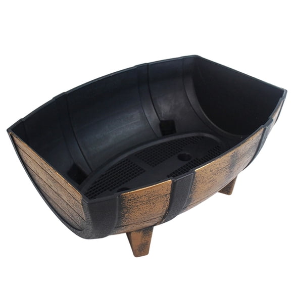 Rectangular Half Flower Pots Faux Planter Containers for Indoor & Outdoor Use Perfect for Displaying Garden