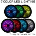 thumbnail image 5 of GlowShift | White 7 Color Series Analog 30 PSI Boost Vacuum Gauge and 100 PSI Fuel Pressure Gauge Dual Set for Cars and Trucks, 5 of 8