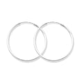 thumbnail image 3 of 925 Sterling Silver 1.3mm Hoop Earrings, 3 of 5