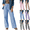 Blue #19, variant on KDDYLITQ Teacher Pants Elastic Waisted Drawstring Wide Leg Gingham Lounge Pants Plaid Fall Trendy Palazzo Y2k Fashion Bottoms with Pockets Green XL
