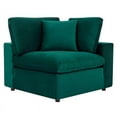 thumbnail image 4 of Modway Commix 6-Piece Down Filled Overstuffed Performance Velvet Sectional Sofa in Green, 4 of 5