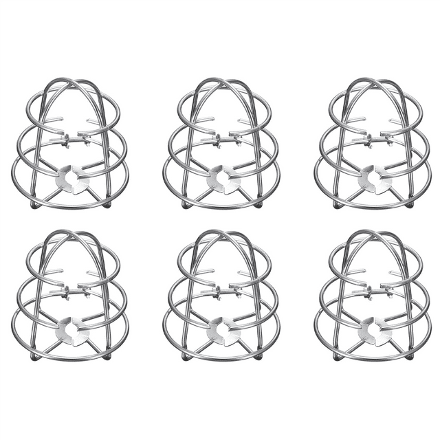 6X Protection de Tête d'Arroseur, Cadre de Protection de Tête d'Arroseur Encastré Robuste Chromé