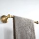 thumbnail image 3 of 2 Piece Bathroom Accessory Set - Towel Rail and Toilet Paper Holder Antique Brass Wall Mount, Brushed Bronze, 3 of 5