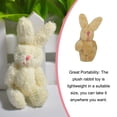 thumbnail image 2 of Baohd Mini Joint Rabbits Wear-resistant Plush Bunny Exquisite Bouquet Toy Pendant For Key Chain Stuffed Doll Gifts Birthday Wedding Light Brown 4.5cm, 2 of 6