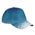 thumbnail image 3 of Balery Baseball Cap Adjustable Size for Running Workouts and Outdoor Activities All Seasons Dad Hat(Christmas Snowflakes), 3 of 8