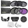 thumbnail image 1 of Placa ND 49mm Kit de Lentes UV + CPL FLD + + ND (ND2 ND4 ND8) con Carry Cap bolsa / tapa del objetivo / soporte Lens / Tulipán, caucho Limpieza y protección / paño de limpieza Andoer Placa ND, 1 of 7