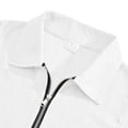 thumbnail image 6 of SGFCWSX Mens Short Sleeve Polo Shirt, Men Half-Zip Collar Plaid Casual Golf Shirts White Size M, 6 of 6