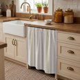 thumbnail image 2 of Vintage Striped Cabinet Curtains for Kitchen 35"Wx35"L, Purple Khaki Vertical Ticking Stripes French Country Laundry Sink Cabinets Magic Tape Short Curtain Privacy Panel for Bathroom Vanity Cabinets, 2 of 9