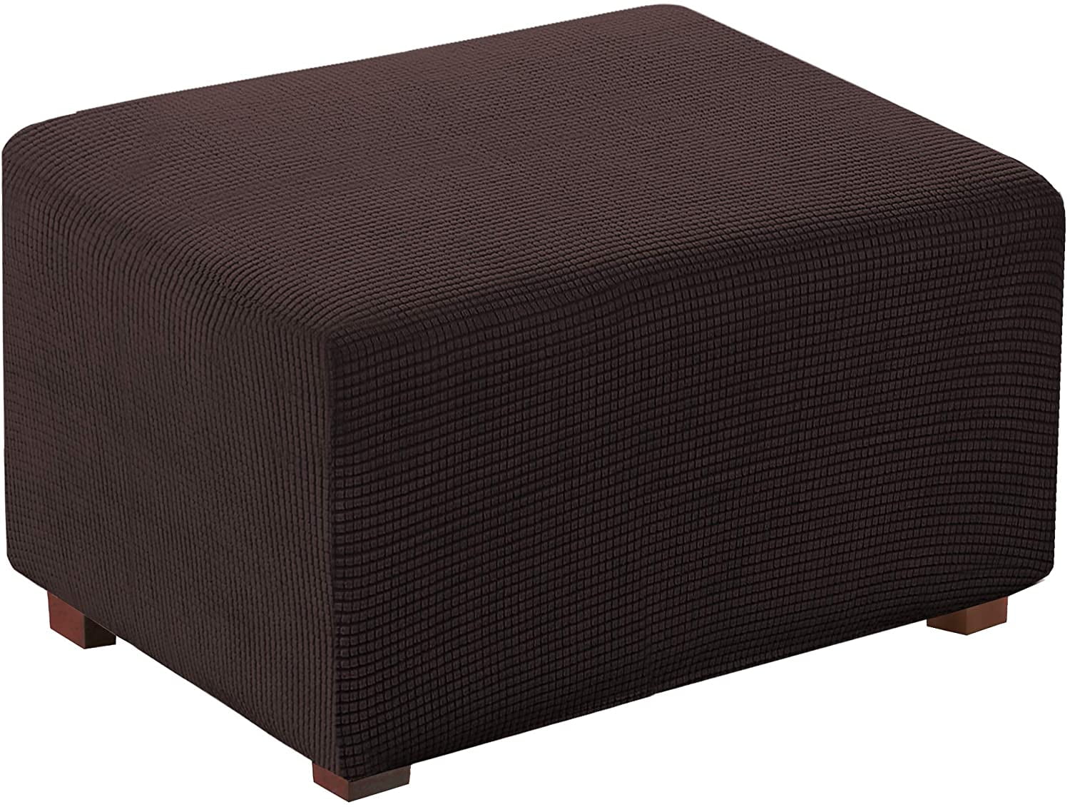 Details about   Footstool Cover Rectangle Stretch Ottoman Slipcovers Pouf Small Chair Sofa Cover 
