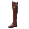 thumbnail image 2 of Tawop Women Boots Knee High Low Heel Winter Fall Boots, 2 of 6