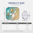 thumbnail image 3 of Honeii Starfish And Seashell On The Summer Beach Print Foldable Car Sun Shade for Windshield, 2-Piece UV Protection Shade, Protects Car Interior, Ideal for Cars, Trucks, SUVs-Small, 3 of 6