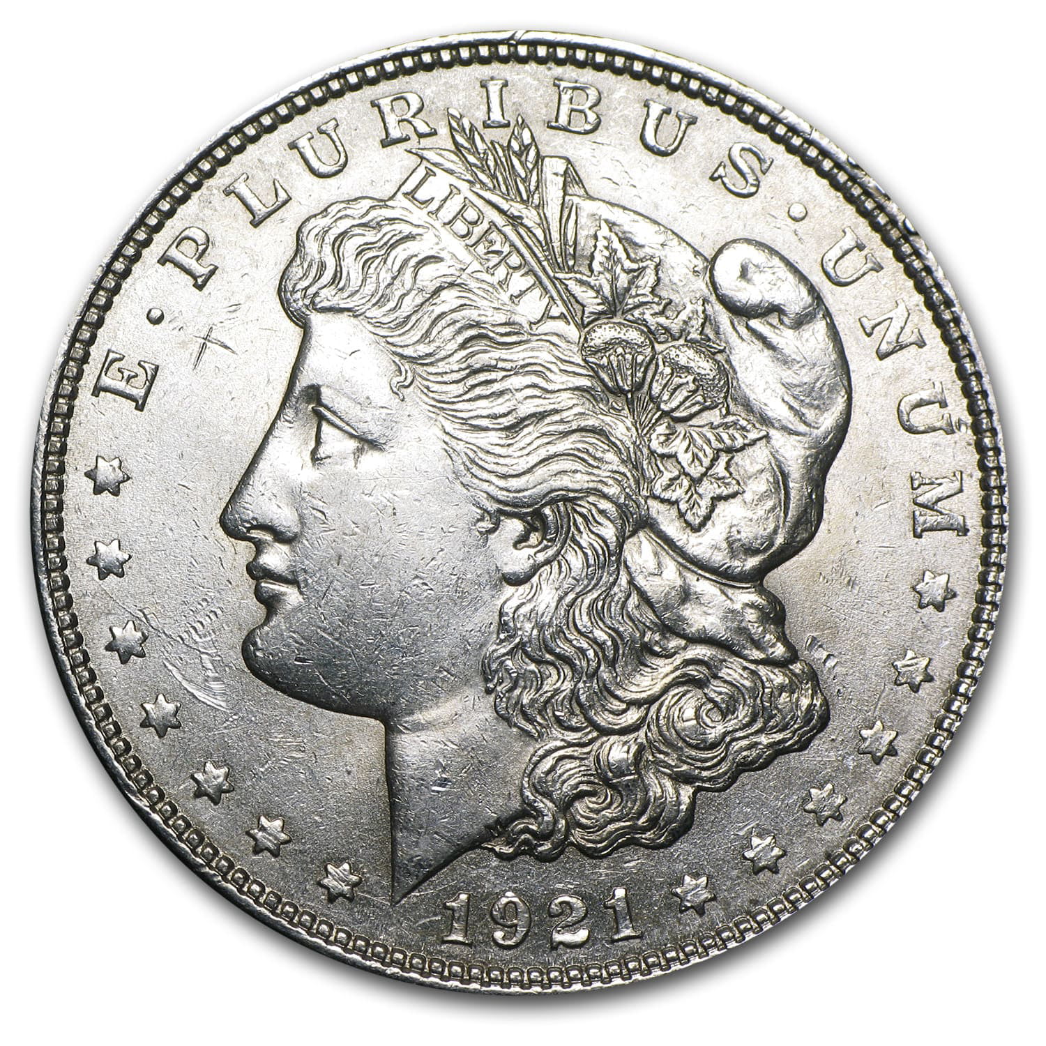 1921 Silver Morgan Dollar BU 