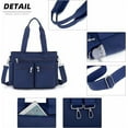thumbnail image 3 of Gocvo Casual Tote Bags with Multiple Pockets, Nylon Large Capacity Crossbody Tote Bag, Working Bag for Ladies (Blue), 3 of 7