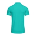 thumbnail image 7 of Havenx Golf Polo Shirts for Men Short Sleeve Collared 2-Button Polos Performance Moisture Wicking Dry Fit T Shirt Classic Fit Summer Work Business Wear,Cyan XL, 7 of 7