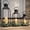 Black-Set of 3 20" 15.7" 12", variant on Black Set of 2 15.7" 12" Metal Candle Lanterns Indoor Outdoor Decor