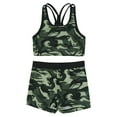 thumbnail image 5 of HULIJA Baby Girls Bikini Sets Racer Back Tank Top with Boy Shorts Beachwear Summer Swimming Clothes Camouflage Green 14, 5 of 8