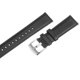 thumbnail image 3 of Rápido Desenganche Auténtico Cuero Reloj Banda 22mm Ancho Flor Vaca Cuero Reloj Correa para Hombres y Mujeres, Negro y Plata Tono, 3 of 8