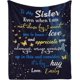 thumbnail image 1 of LHSHID to My Sister Blanket Best Sister Birthday Gifts for Women to My Sister Blanket Bestie Sister Teen Girls Birthday Gift for Best Sister Ever, 1 of 5