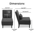 thumbnail image 4 of Serta Palisades Accent Chair Charcoal, 4 of 8