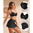 thumbnail image 2 of Bikini Yonique para mujer con aros y falda Push Up, talla S, 2 of 4