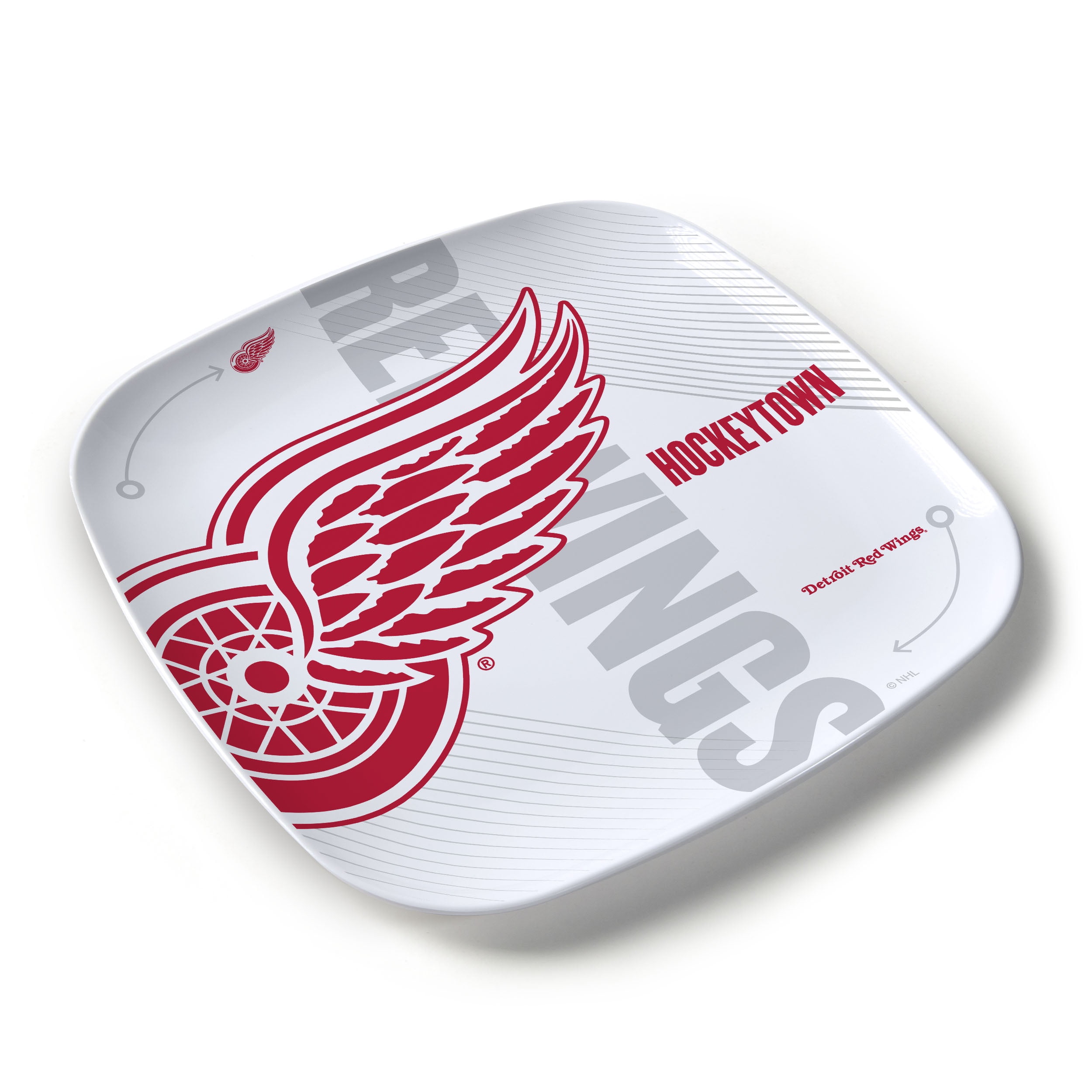 YouTheFan NHL Detroit Red Wings Large Party Plate