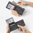 thumbnail image 3 of Billetera Zitahli de piel con bloqueo RFID, 12 ranuras para tarjetas, para hombre, 3 of 6