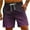 Purple, variant on ibuvkizy Mens Sport Shorts Clearance!Men's Gradient Printing Hawaiian Special Print Shorts with Pockets Casual Trouser Shorts Pants Beach Shorts Mint Green,L
