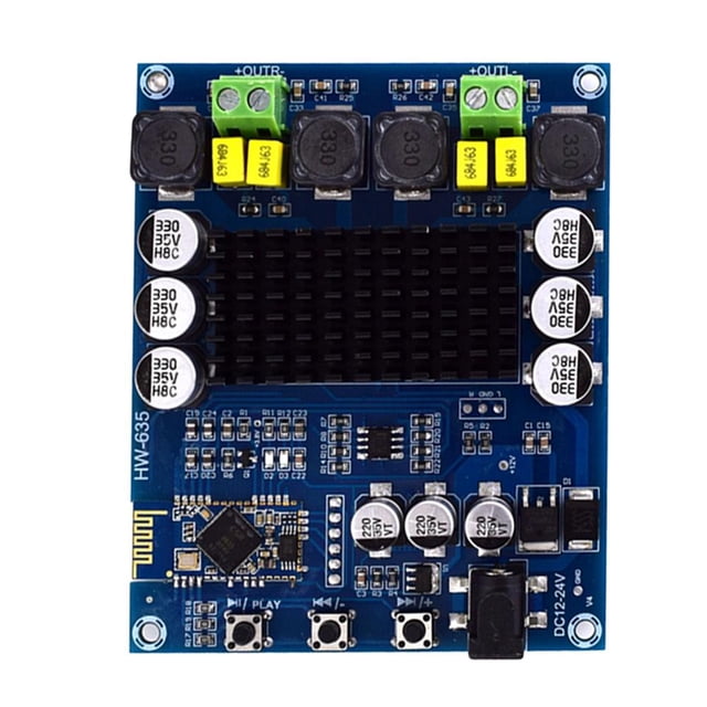 Amplificador de potencia dual de 120 W compatible con Bluetooth Placa digital de canal XH-M548