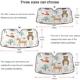 thumbnail image 5 of GZHJMY Cute Forest Animals Car Windshield Sunshade Front Auto Sun Shield Shade Visor Vehicle Accessories, 55" × 27.6"（695）, 5 of 7