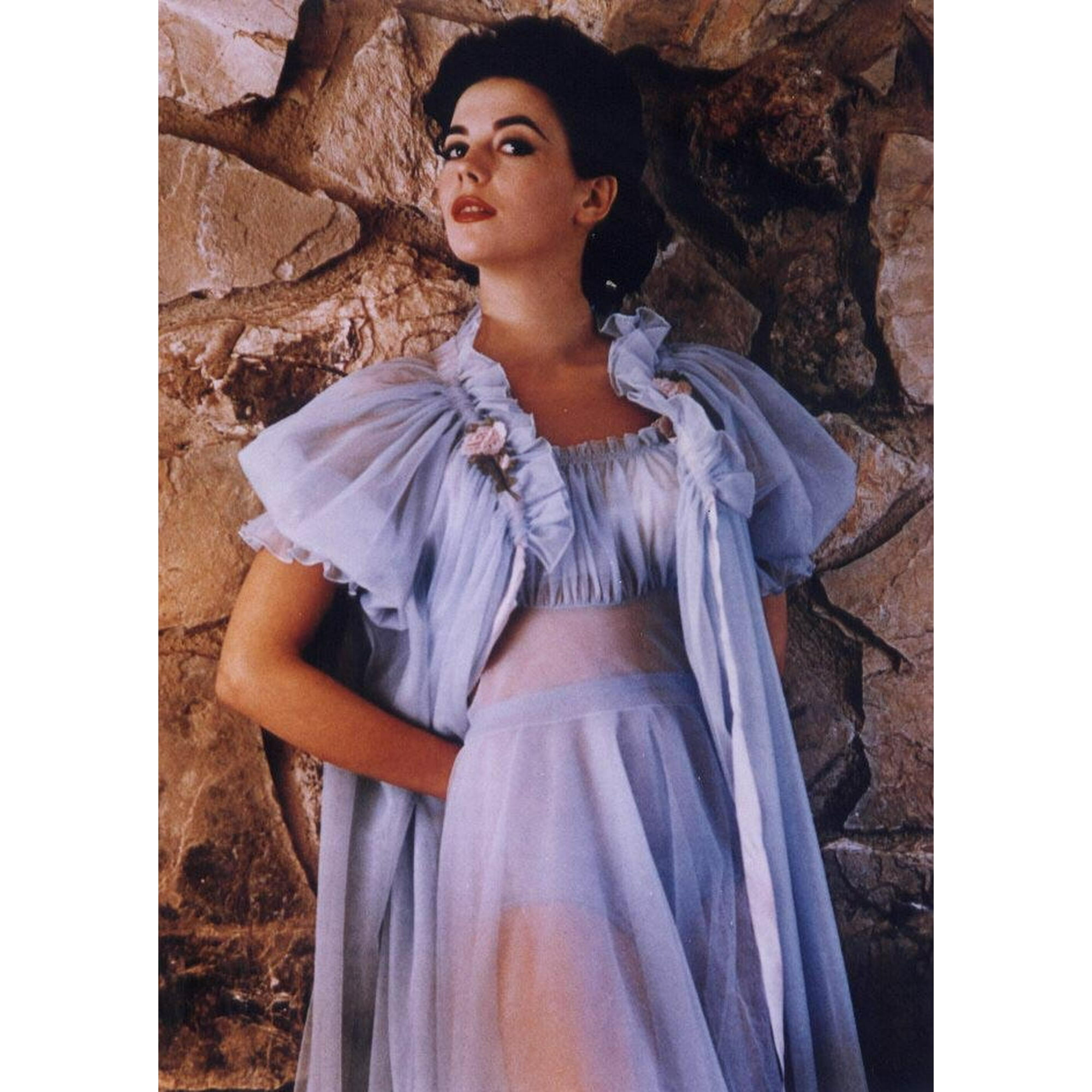 Posterazzi Natalie Wood Purple Sheer Dress Photo Print 8 x 10