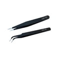thumbnail image 4 of Professional Eyelash Extension Tweezers Set, Anti-Static Stainless Steel Makeup Tools for Eyelash Grafting, Isolation, Volume Application & Individual Lashes, Fine Tip, 4 of 8