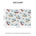 thumbnail image 4 of Placemats Set Of 4 / 6, Cute Surfing Shark Placemats For Dining Table Indoor/Outdoors Heat Resistant Washable Placemats 18" X 12", 4 of 8