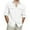 White, variant on JURANMO Mens Casual Button Down Cargo Shirts with 2 Pockets Long Sleeve Fapel Work Shirt Solid Color Camping Hiking Shirts Vacation Tops White XL Ofertas Flash