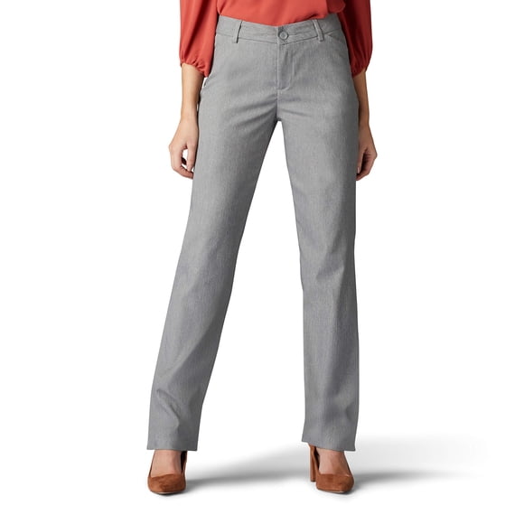 Pantalones Lee para mujer, sin arrugas, corte holgado, pierna recta