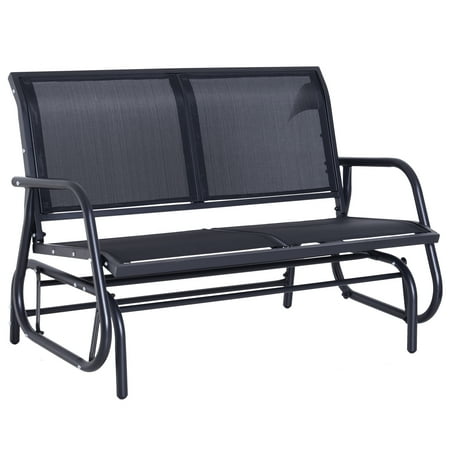 Outsunny Steel Sling Fabric Outdoor Double Glider Rocking Chair Outdoor Double Glider Rocking Chair