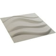 thumbnail image 6 of Ekena Millwork 19 5/8"W x 19 5/8"H Wave EnduraWall Decorative 3D Wall Panel, UltraCover Satin Blossom White (12-Pack for 32.04 Sq. Ft.), 6 of 6