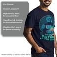 thumbnail image 6 of Men's Star Wars: The Mandalorian Father's Day Best Father in the Galaxy  Graphic Tee Navy Blue Medium, 6 of 10