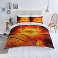 thumbnail image 2 of Home Bed Sets Creative Fire Luxury 3D Basketball Printed Boy Man Duvet Cover Set,California King(98"x104"), 2 of 6