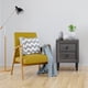 thumbnail image 4 of Mesitas de Noche Costway 2 x con 2 Cajones Mesita Auxiliar Moderna Gris, 4 of 7