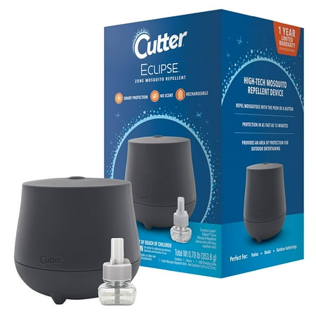 Cutter Repellent Area Outdoor Diffuser: Electric Mosquito Control, Battery-Powered, No Assembly