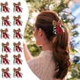 thumbnail image 1 of Yanzu3 Christmas Hair Accessories - Holiday Hair Clips, Roll Bow Hair Clips, Head Decorations for Christmas, Essential Hair Clips for Party and Festival, 1 of 6
