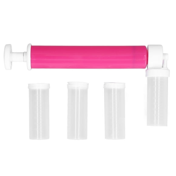 Cake Coloring Pump, Professional Plastic Manual Cake Airbrush For Biscuits For Pastry Rose Red