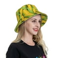 thumbnail image 6 of Honeii Corn 1 for Unisex Bucket Hat Waterproof Rain Hat Reversible Shiny Rave Bucket Hat for Concert Festival Boonie Cap, 6 of 6