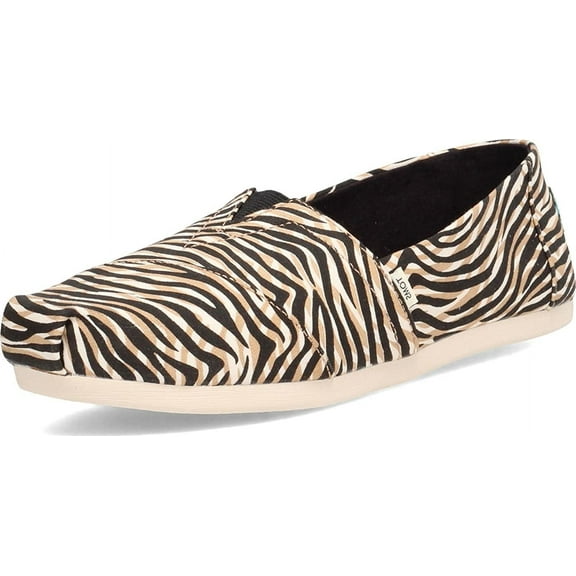 TOMS Womens, Alpargata Slip-On Liger Print 7.5 M
